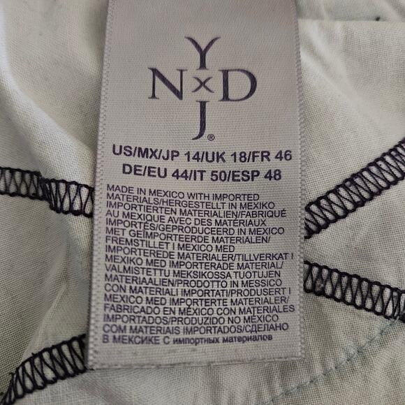 Nydj Marilyn Straight Jeans Blue sz 14 - Picture 4 of 9